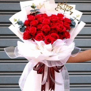 Hoa sáp đỏ bó to