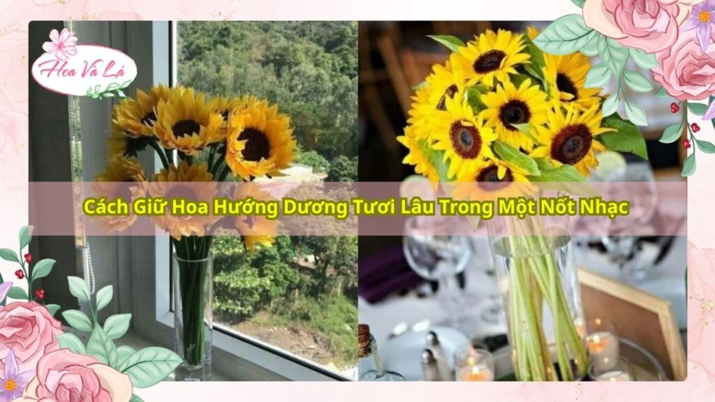 Cách Giữ Hoa Hướng Dương Tươi Lâu Trong Một Nốt Nhạc