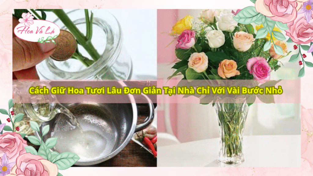 Cách Giữ Hoa Tươi Lâu Đơn Giản Tại Nhà Chỉ Với Vài Bước Nhỏ