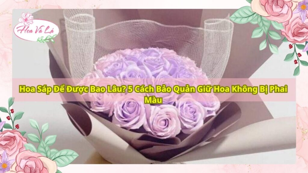Hoa Sáp Để Được Bao Lâu? 5 Cách Bảo Quản Giữ Hoa Không Bị Phai Màu