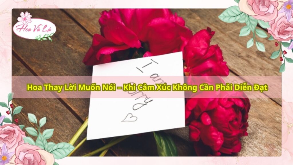 Hoa Thay Lời Muốn Nói – Khi Cảm Xúc Không Cần Phải Diễn Đạt